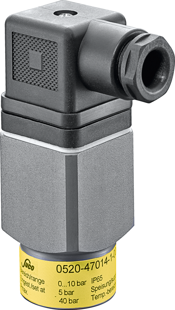 El. Pressure Switch, 0 - 10 bar, FKM, G 1/4, normally closed (NC)