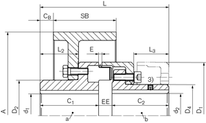Elastic jaw coupling RINGFEDER