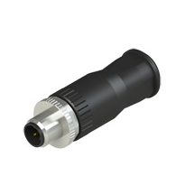 M12-Stecker, selbstkonfektionierbar, gerade, 5 polig,