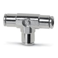 Brass super-rapid fittings for plastic tubes