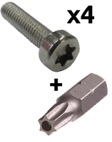 R-SAFE MOUNT/SCREWS 4/M4/BIT