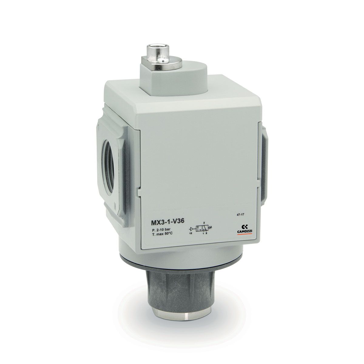 Lockable isolation 3/2-way valves