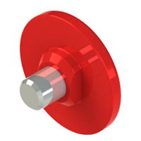 Roter Metall-Entsperrungstaster