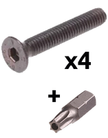 R-SAFE MOUNT/SCREWS 4/ST/BIT