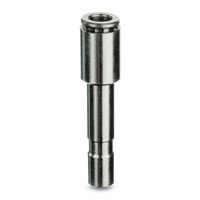 Brass super-rapid fittings for plastic tubes