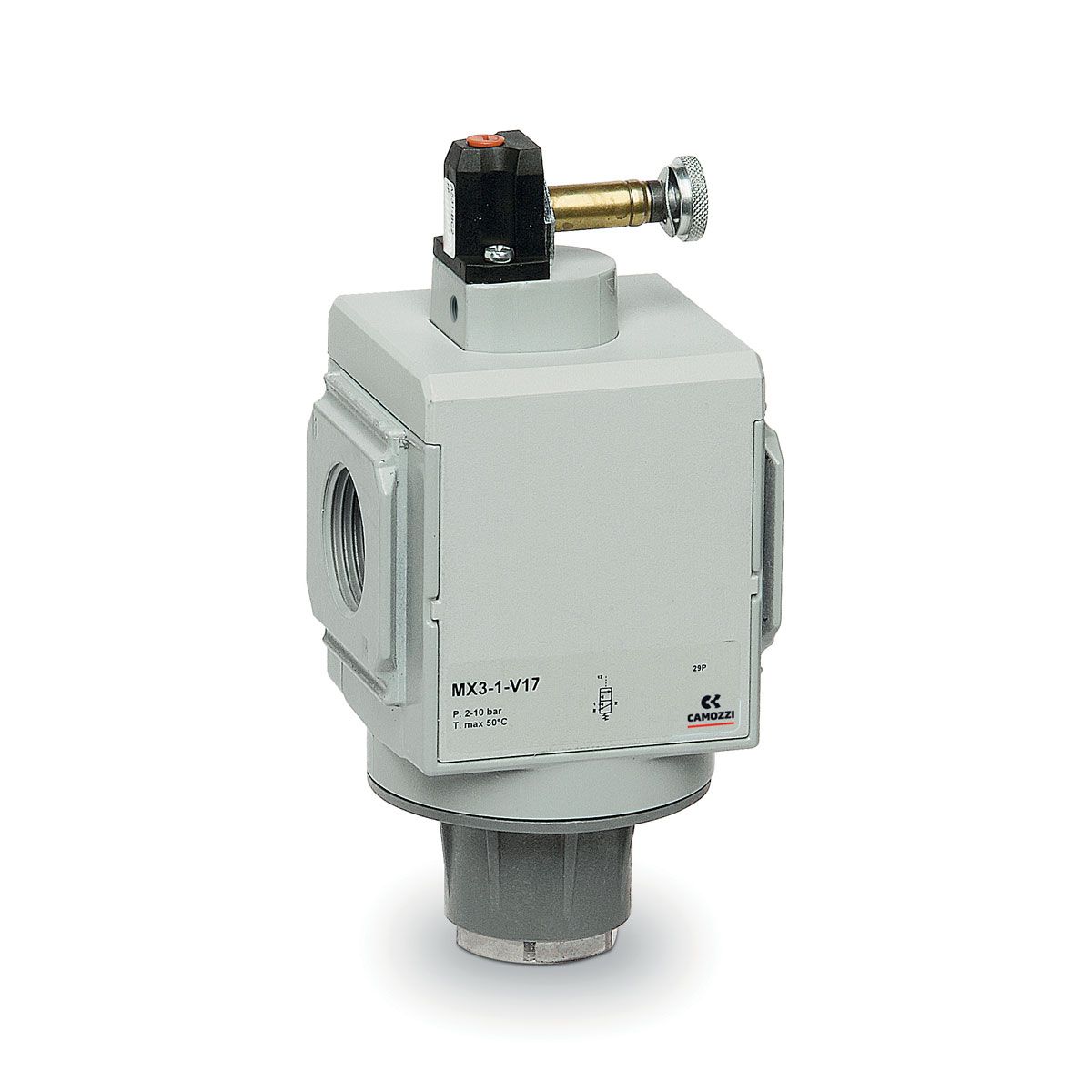 Lockable isolation 3/2-way valves