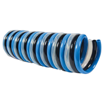PU Spirale 8/6 "TRIO"  blau/schwarz/weiss, L=2,5m