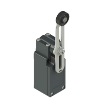 Positionsschalter mit drehbarem Hebel mit Rolle