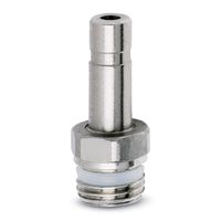 Brass super-rapid fittings for plastic tubes