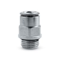 Brass super-rapid fittings for plastic tubes